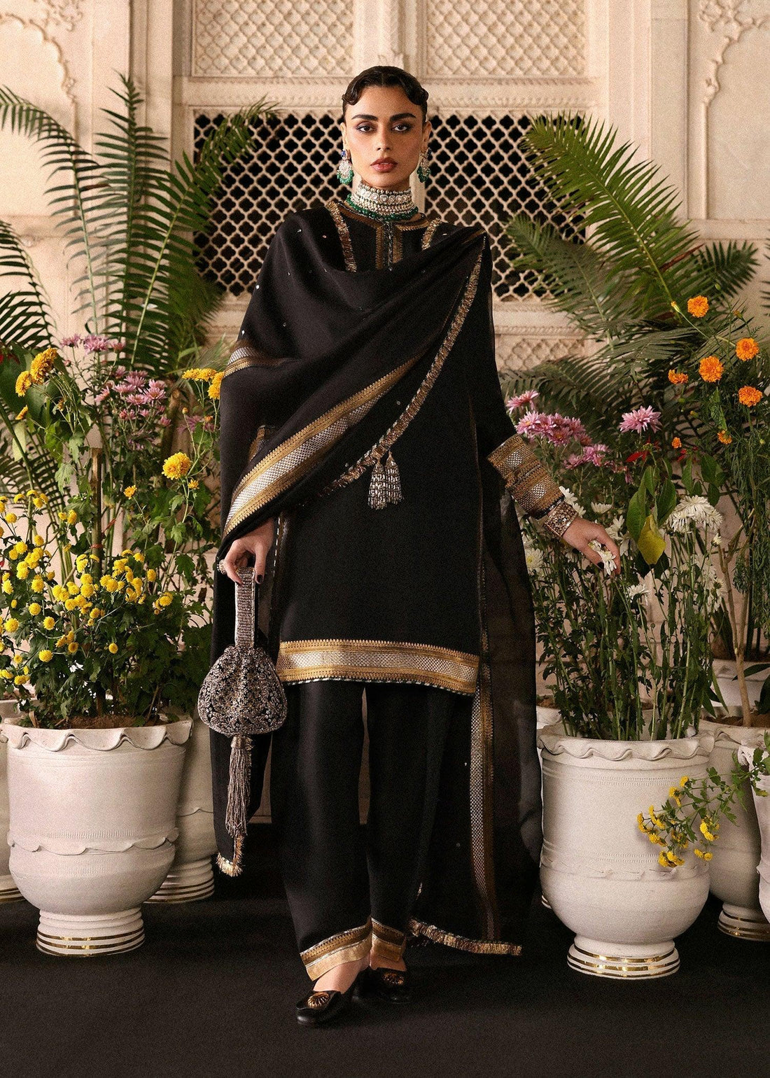 Hussain Rehar | Luxury Pret AW 25 | Noctira - Rang-e-Khaas