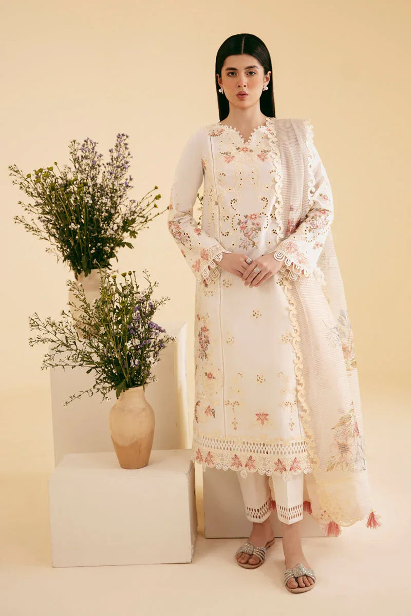 Qalamkar | Qlinekari Luxury Lawn | SQ-01 SARV - Rang-e-Khaas