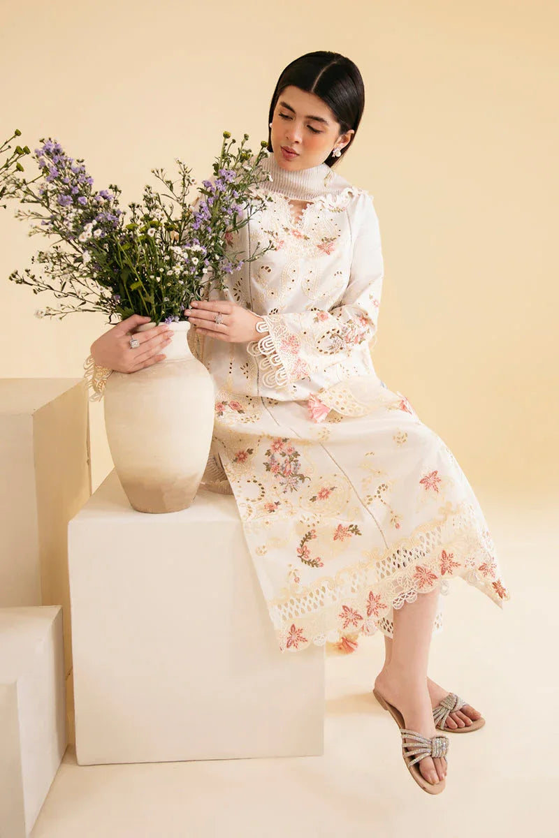 Qalamkar | Qlinekari Luxury Lawn | SQ-01 SARV - Rang-e-Khaas