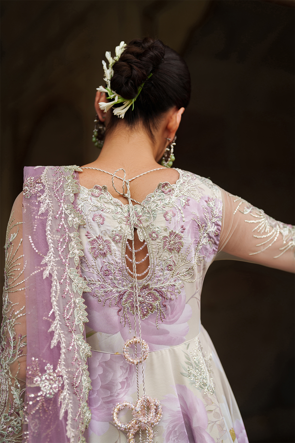 Iznik UE-546 Embroidered Chiffon