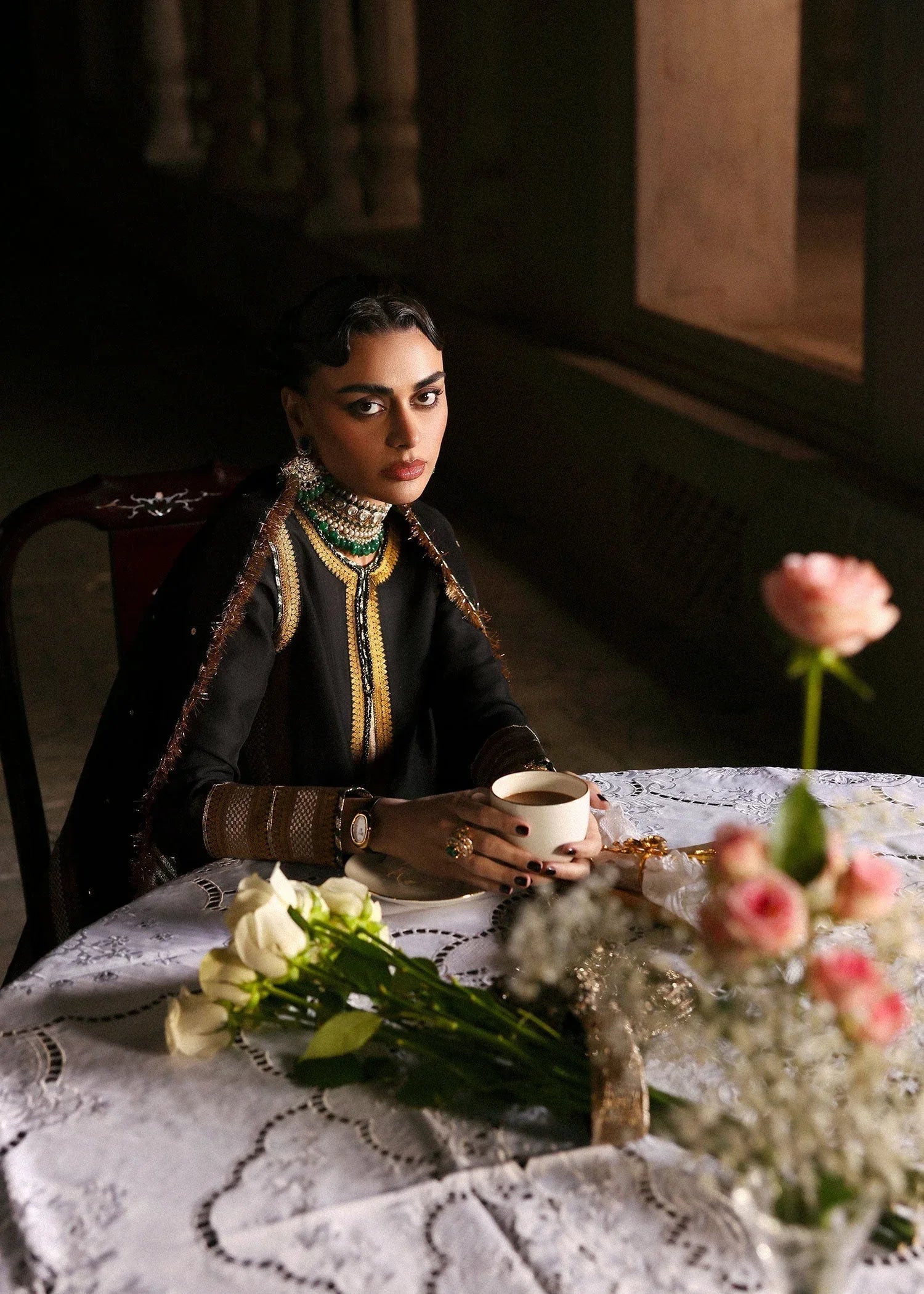 Hussain Rehar | Luxury Pret AW 25 | Noctira - Rang-e-Khaas