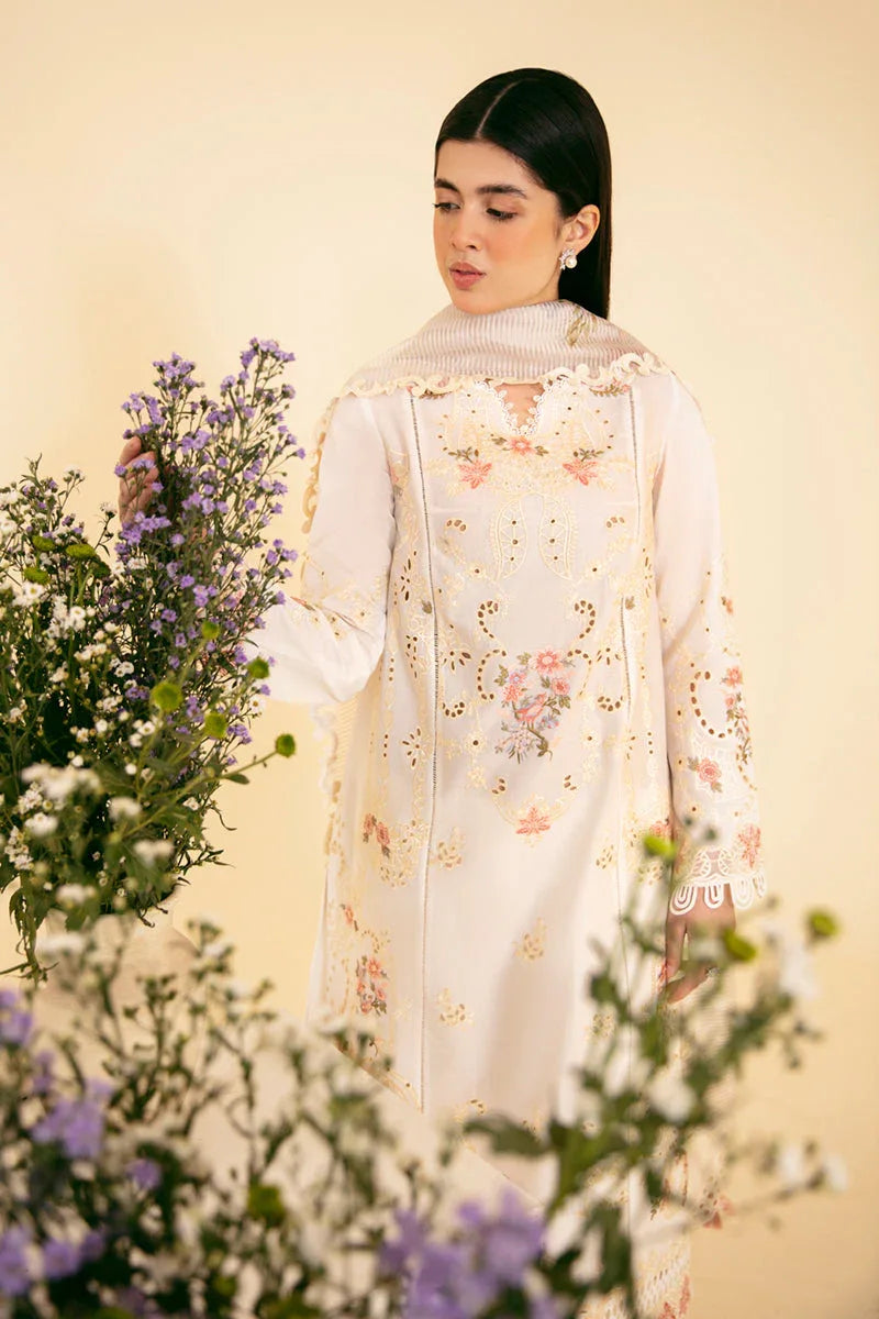 Qalamkar | Qlinekari Luxury Lawn | SQ-01 SARV - Rang-e-Khaas