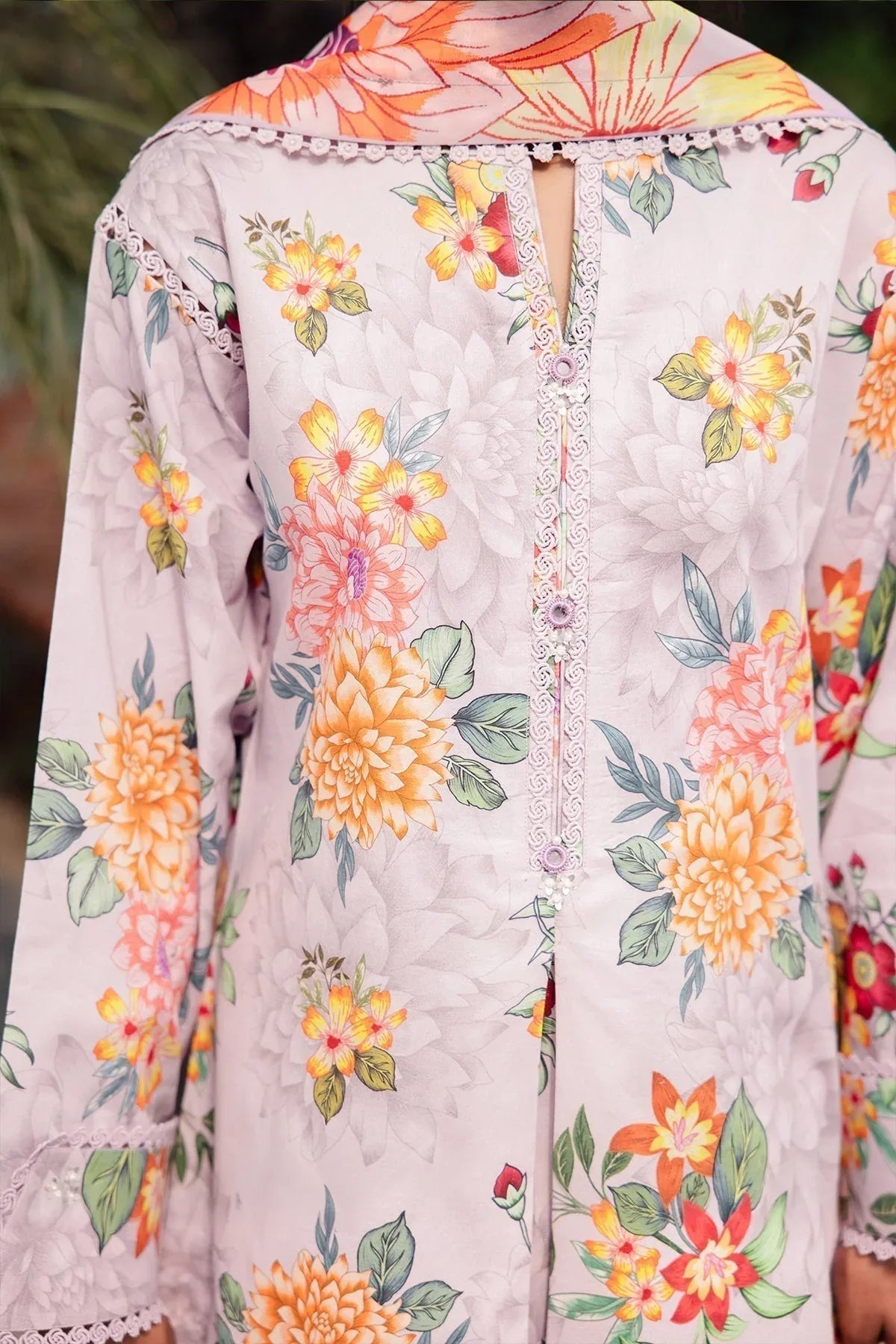 Alizeh | Sheen Lawn Prints 24 | FIONA - Rang-e-Khaas