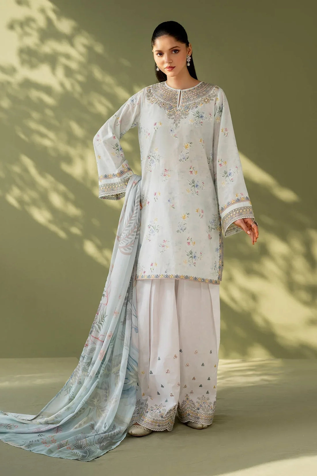 Baroque | Eid Printique | EMBROIDERED PRINTED LAWN UF-4170 - Rang-e-Khaas