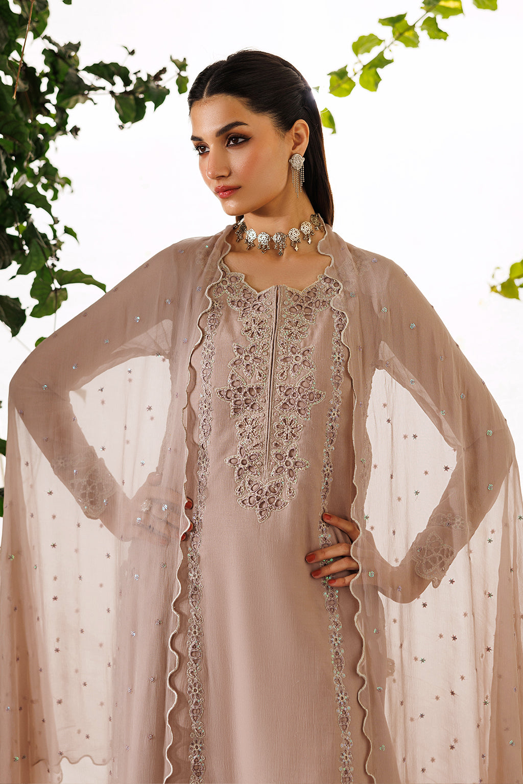 Iznik CC-92 Emboidered Chiffon