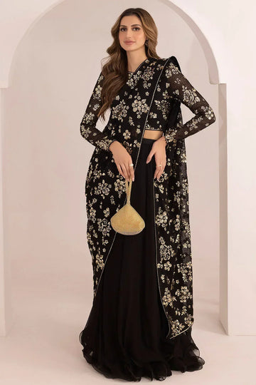 Jazmin | Formals Collection | EMBROIDERED CHIFFON UC-3021 - Rang-e-Khaas