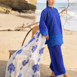 Zainab Chottani Embroidered Chikankari Lawn 3Pc Suit D-07A Motia