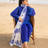 Zainab Chottani Embroidered Chikankari Lawn 3Pc Suit D-07A Motia