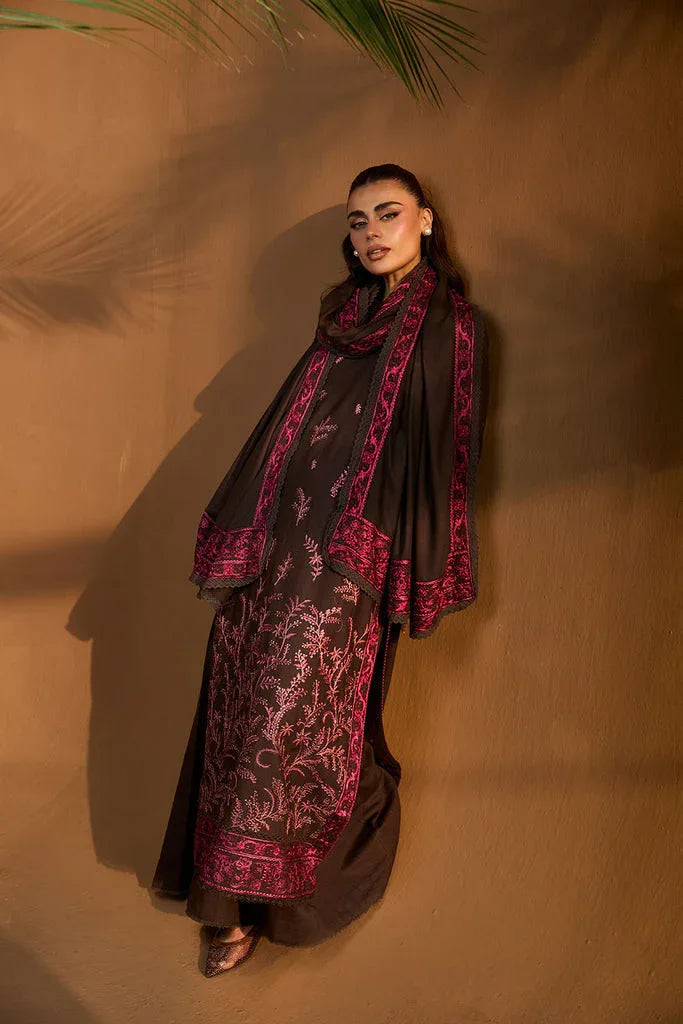 Sobia Nazir | Winter Shawl 25 | Design 7A - Rang-e-Khaas