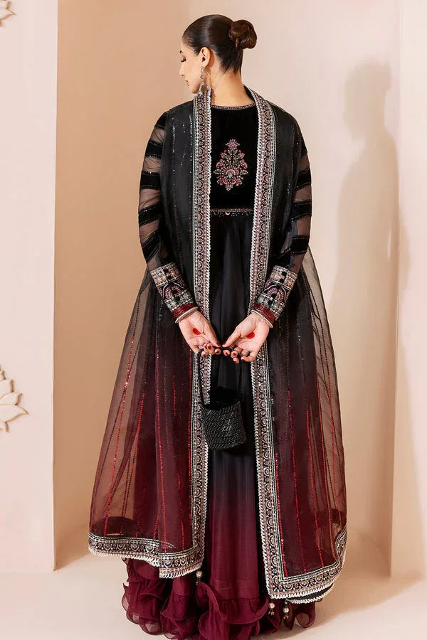 Jazmin | Chandni Velvet Formals 25 | Embroidered Velvet Formal CVF D-10 - Rang-e-Khaas