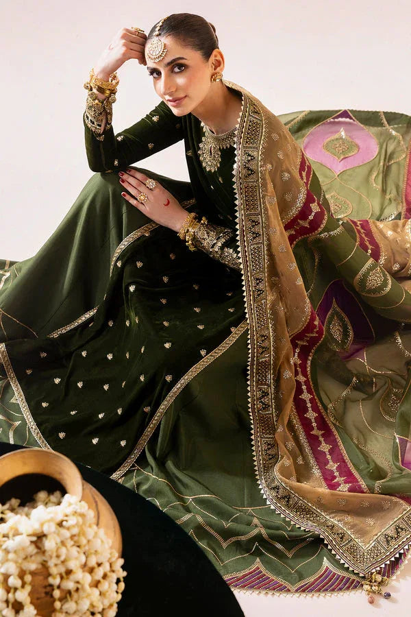 Jazmin | Chandni Velvet Formals 25 | Embroidered Velvet Formal CVF D-09 - Rang-e-Khaas