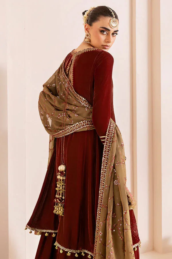 Jazmin | Chandni Velvet Formals 25 | Embroidered Velvet Formal CVF D-07 - Rang-e-Khaas