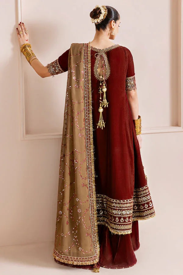 Jazmin | Chandni Velvet Formals 25 | Embroidered Velvet Formal CVF D-13 - Rang-e-Khaas