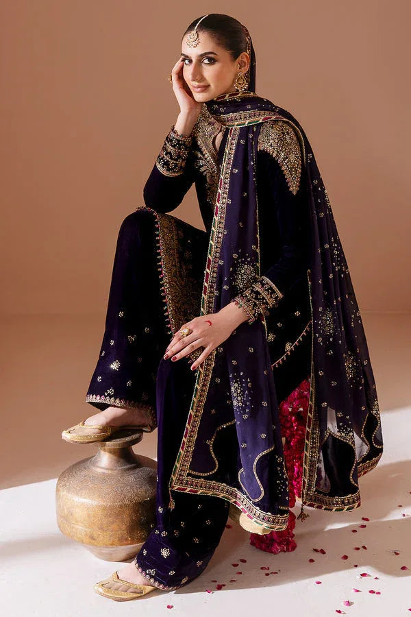Jazmin | Chandni Velvet Formals 25 | Embroidered Velvet Formal CVF D-08 - Rang-e-Khaas