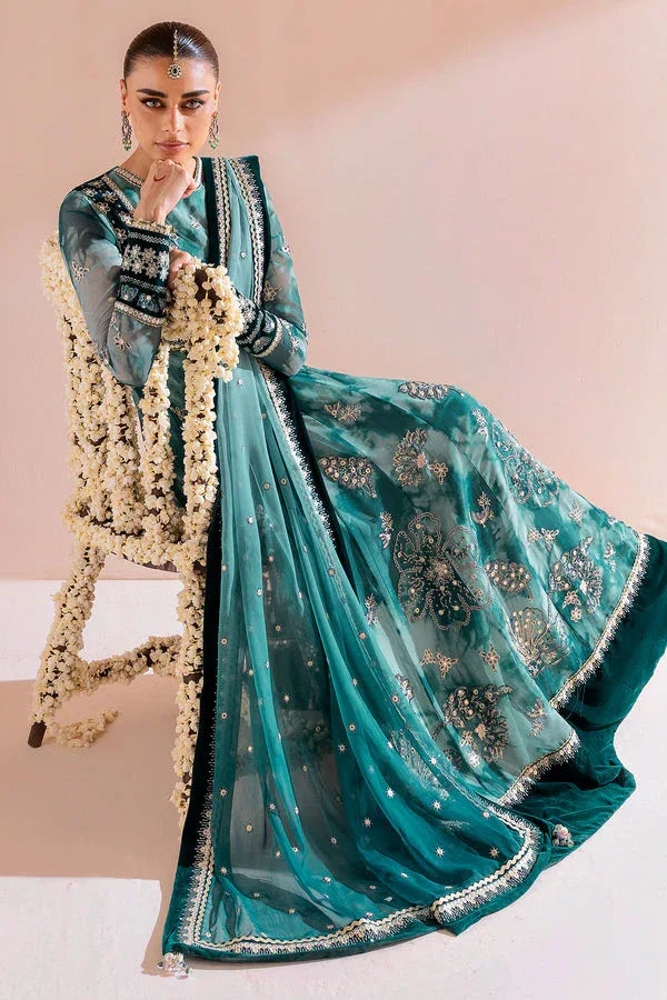 Jazmin | Chandni Velvet Formals 25 | Embroidered Velvet Formal CVF D-06 - Rang-e-Khaas