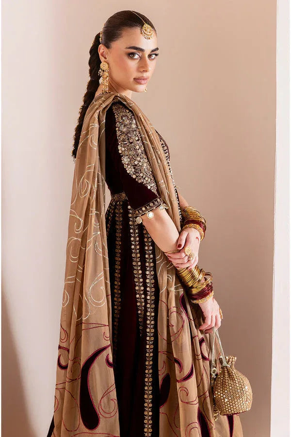 Jazmin | Chandni Velvet Formals 25 | Embroidered Velvet Formal CVF D-12 - Rang-e-Khaas