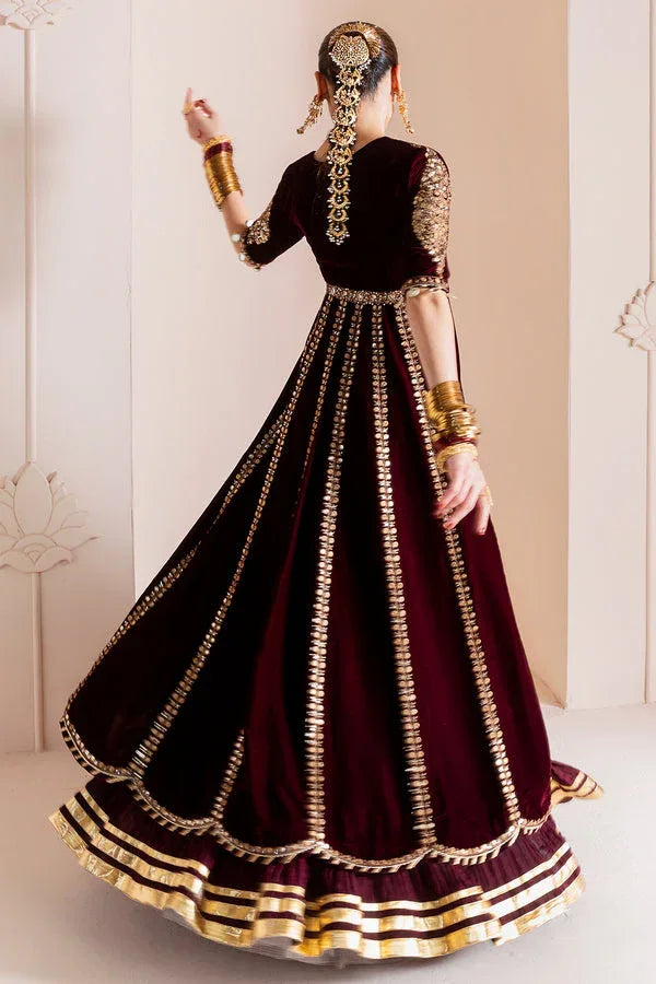 Jazmin | Chandni Velvet Formals 25 | Embroidered Velvet Formal CVF D-12 - Rang-e-Khaas