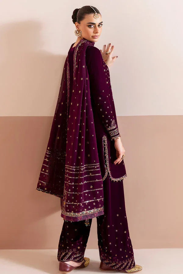 Jazmin | Chandni Velvet Formals 25 | Embroidered Velvet Formal CVF D-05 - Rang-e-Khaas