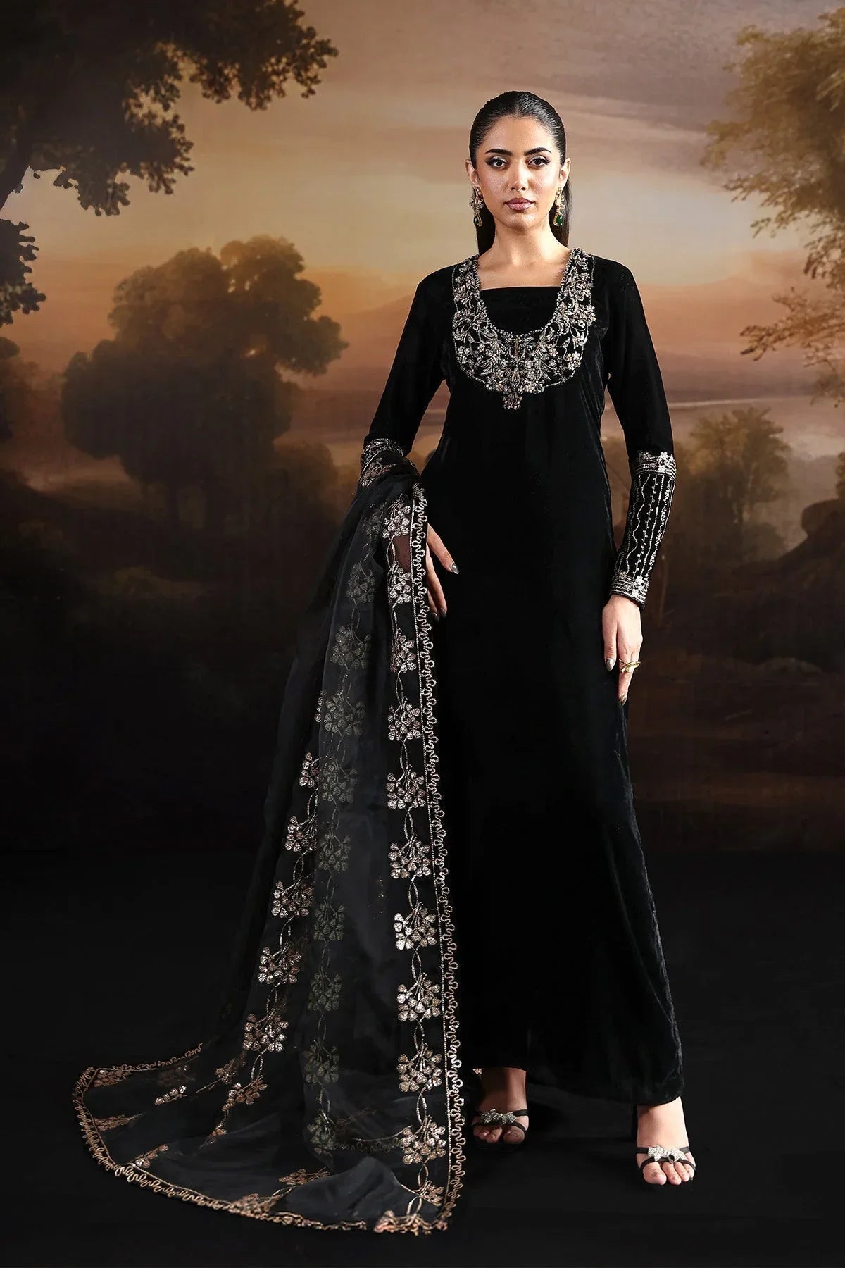 Alizeh | Lamour 25 | AF-VLT-2212-Celeste - Rang-e-Khaas