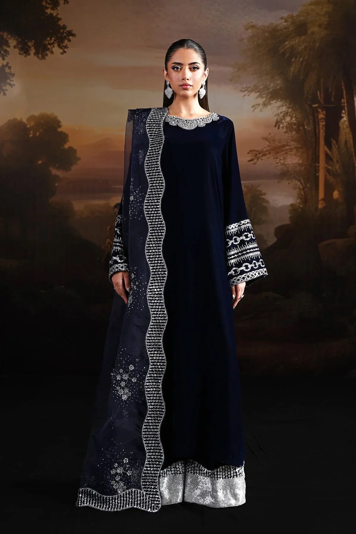 Alizeh | Lamour 25 | AF-VLT-2208-Velvetine - Rang-e-Khaas