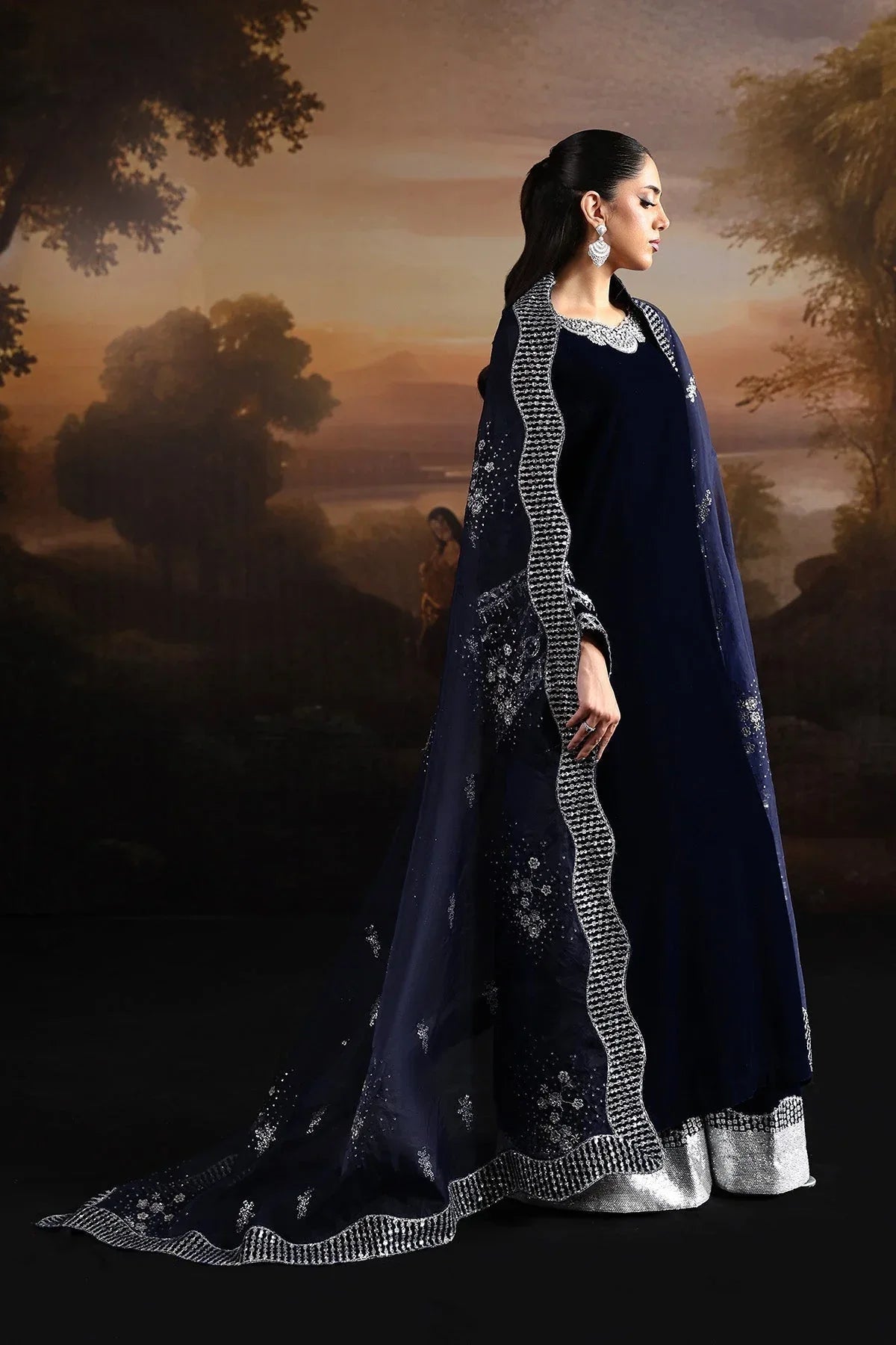 Alizeh | Lamour 25 | AF-VLT-2208-Velvetine - Rang-e-Khaas