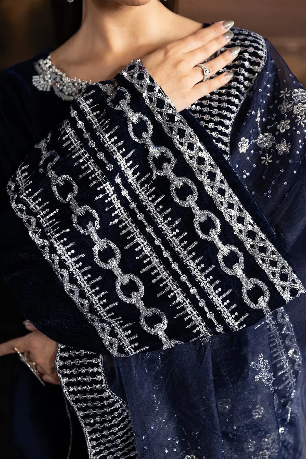 Alizeh | Lamour 25 | AF-VLT-2208-Velvetine - Rang-e-Khaas