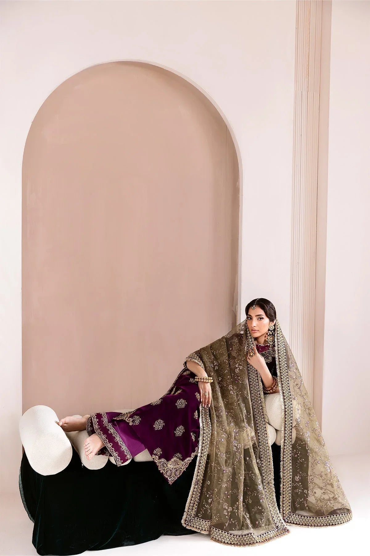 Alizeh | Makhmal Luxury Velvet Edit | Zarlish - Rang-e-Khaas