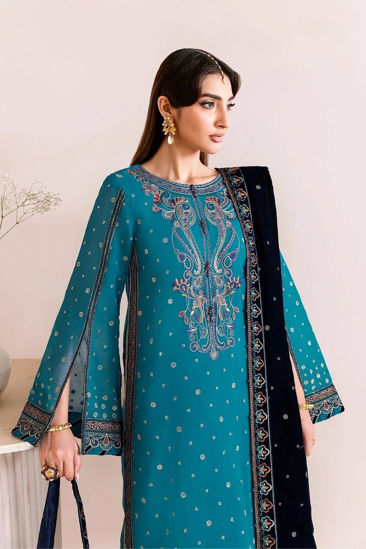 Alizeh | Makhmal Luxury Velvet Edit | Nelofer - Rang-e-Khaas