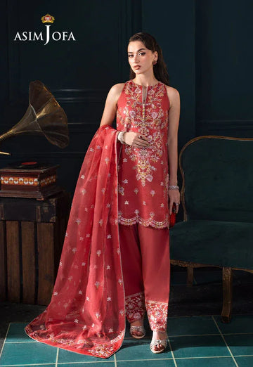 Asim Jofa | Lumiere Formals | AJLFC-06 EMBROIDERED ORGANZA - Rang-e-Khaas