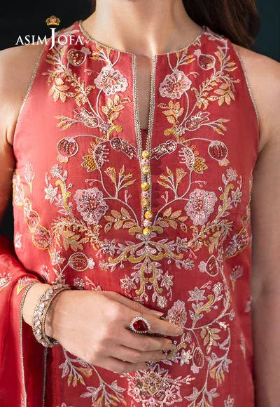Asim Jofa | Lumiere Formals | AJLFC-06 EMBROIDERED ORGANZA - Rang-e-Khaas