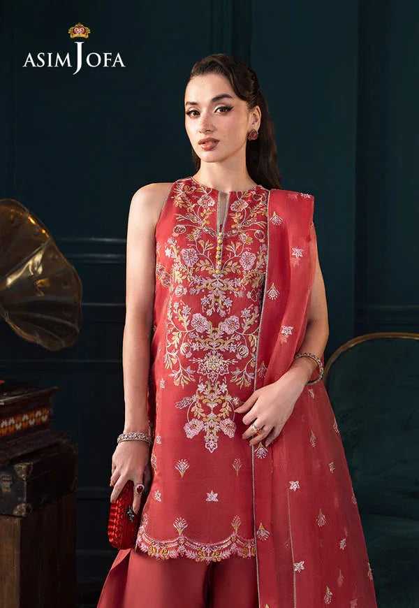 Asim Jofa | Lumiere Formals | AJLFC-06 EMBROIDERED ORGANZA - Rang-e-Khaas