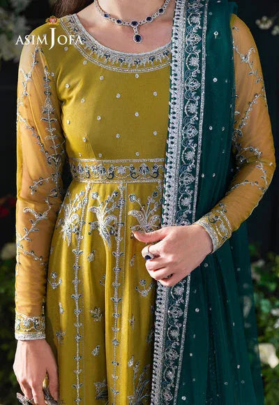 Asim Jofa | Lumiere Formals | AJLFC-10 EMBROIDERED NET - Rang-e-Khaas