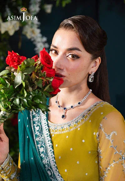 Asim Jofa | Lumiere Formals | AJLFC-10 EMBROIDERED NET - Rang-e-Khaas