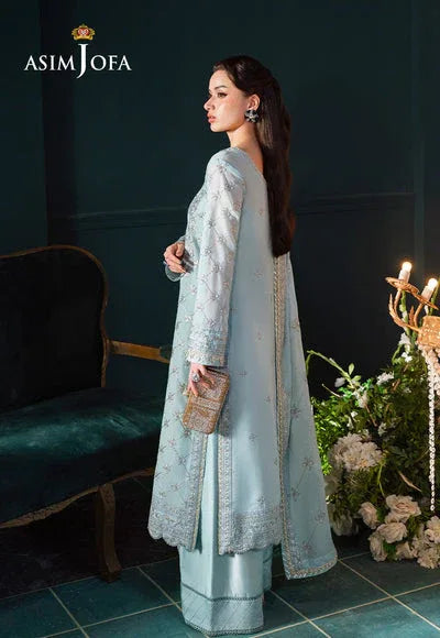 Asim Jofa | Lumiere Formals | AJLFC-01 EMBROIDERED PAPER COTTON - Rang-e-Khaas