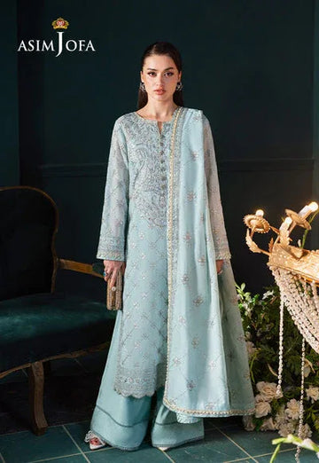 Asim Jofa | Lumiere Formals | AJLFC-01 EMBROIDERED PAPER COTTON - Rang-e-Khaas