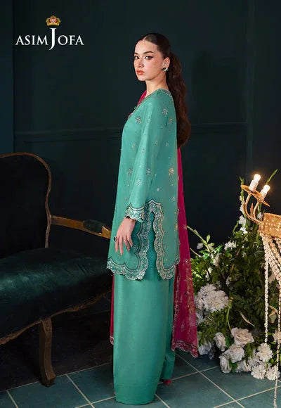 Asim Jofa | Lumiere Formals | AJLFC-04 EMBROIDERED RAW SILK - Rang-e-Khaas