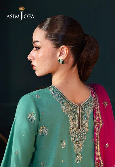 Asim Jofa | Lumiere Formals | AJLFC-04 EMBROIDERED RAW SILK - Rang-e-Khaas