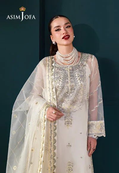Asim Jofa | Lumiere Formals | AJLFC-03 EMBROIDERED ORGANZA - Rang-e-Khaas