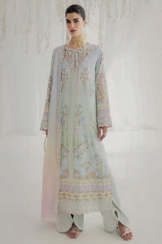 Qalamkar | Luxe Silk 25 | LK-01 KEEVA - Rang-e-Khaas