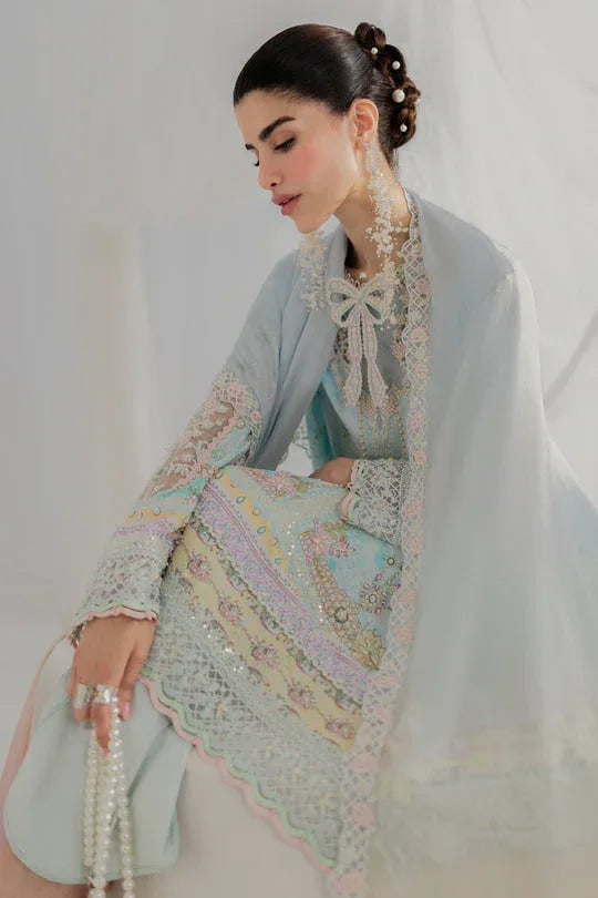 Qalamkar | Luxe Silk 25 | LK-01 KEEVA - Rang-e-Khaas