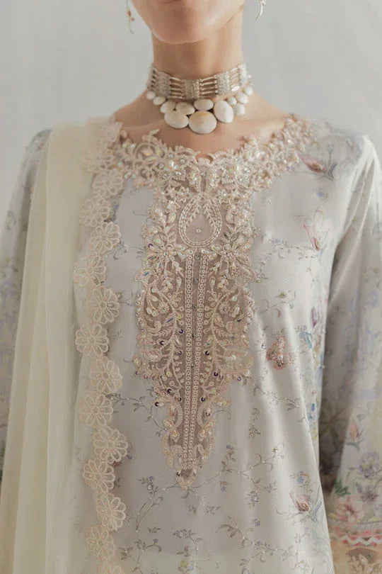 Qalamkar | Luxe Silk 25 | LK-02 ROISIN - Rang-e-Khaas