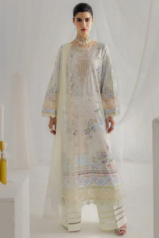 Qalamkar | Luxe Silk 25 | LK-02 ROISIN - Rang-e-Khaas