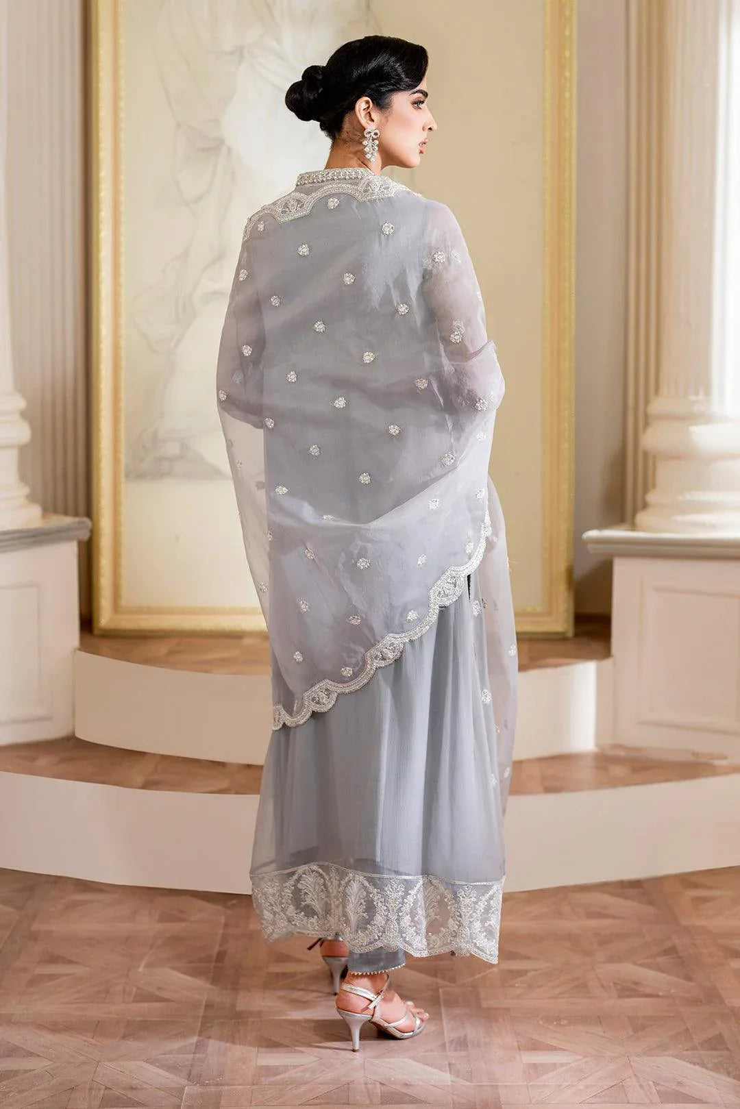 Declare | Chiffon Luxe | DOVE LFP-1108 - Rang-e-Khaas