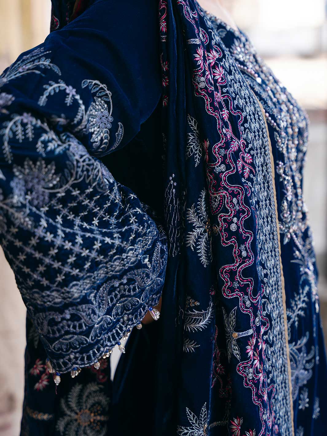 Flossie | Siara Velvet Formals | V-106 - A - Rang-e-Khaas