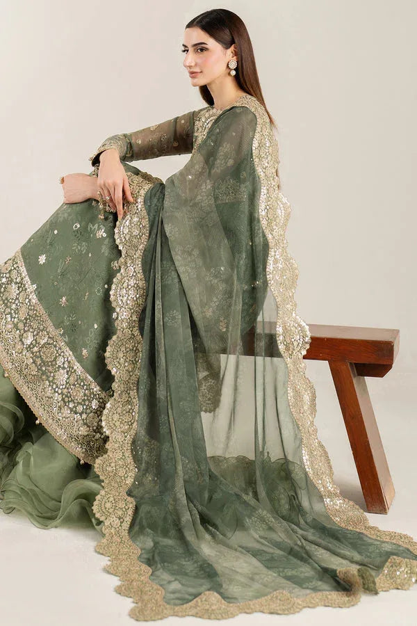 Farasha | Fiorella Formals | Olive Aura - Rang-e-Khaas