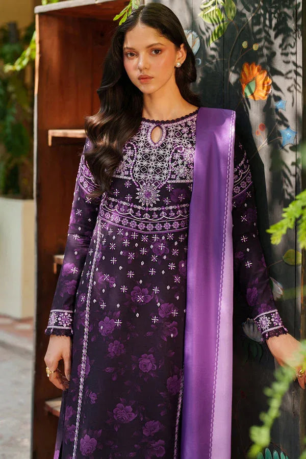 Farasha | Meline Premium Viscose 25 | Plum Powder - Rang-e-Khaas