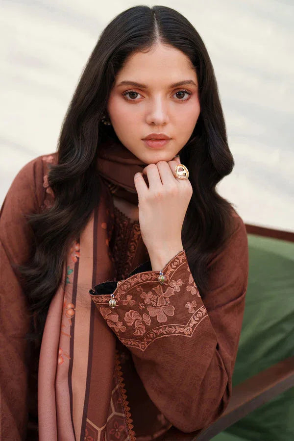 Farasha | Meline Premium Viscose 25 | Brown Clay - Rang-e-Khaas