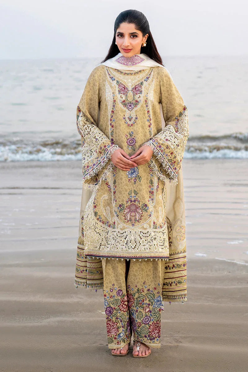 Jazmin | Shahkaar Luxury Lawn 25 | SL25-D4 - Rang-e-Khaas