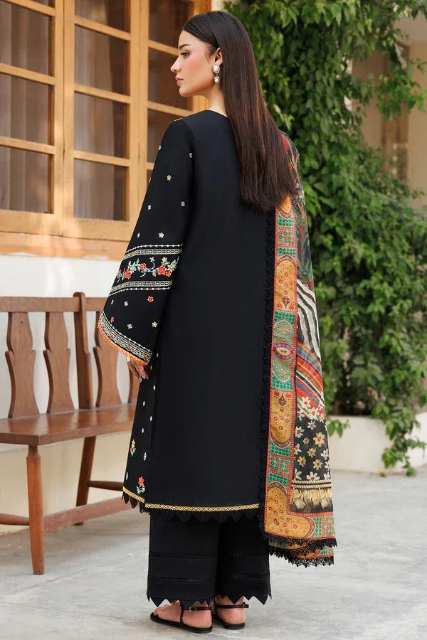 Farasha | Summer Weaves Embroidered Lawn | Midnight Veil - Rang-e-Khaas