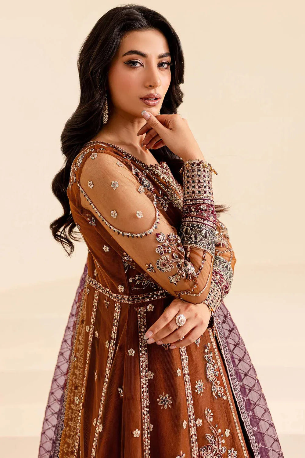 Farasha | Lumiere Formals | Crimson Allure - Rang-e-Khaas